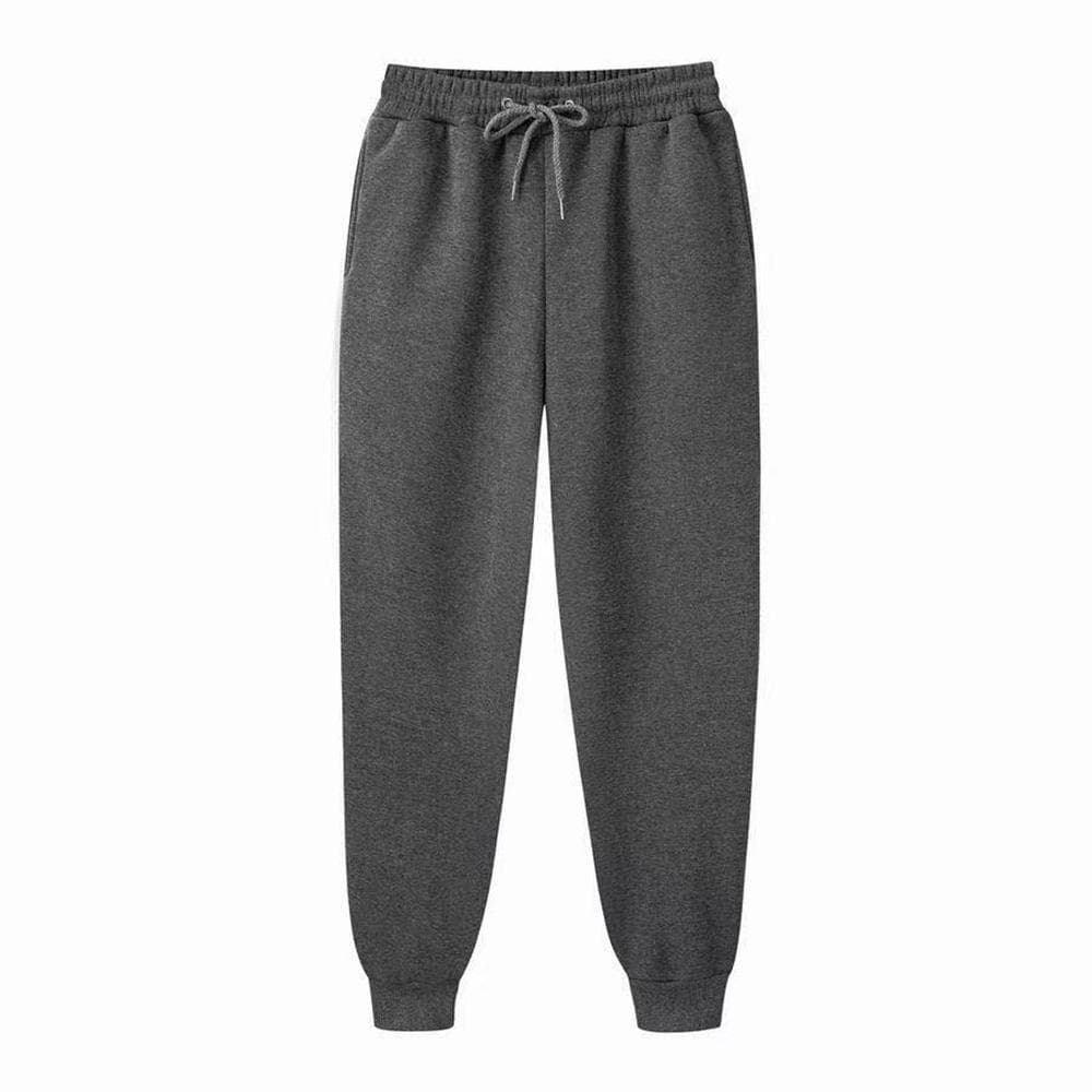 Men Casual Sports Pants Running Workout Jogging Long Pants Gym Sport Trousers for Men Jogger Sweatpants L dark grey