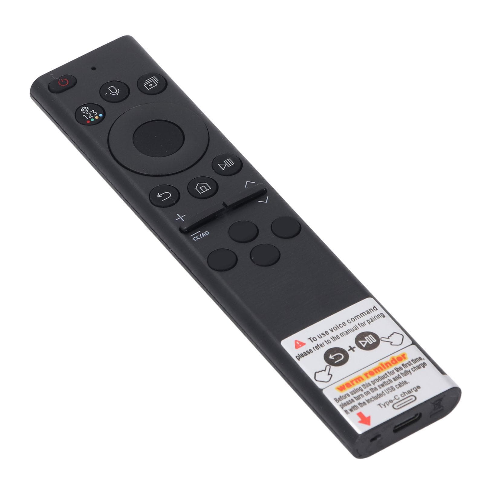 RMCSPB1EP1 TV Remote Control Type C Rechargeable Solar Voice Remote Control Replacement for 01385A