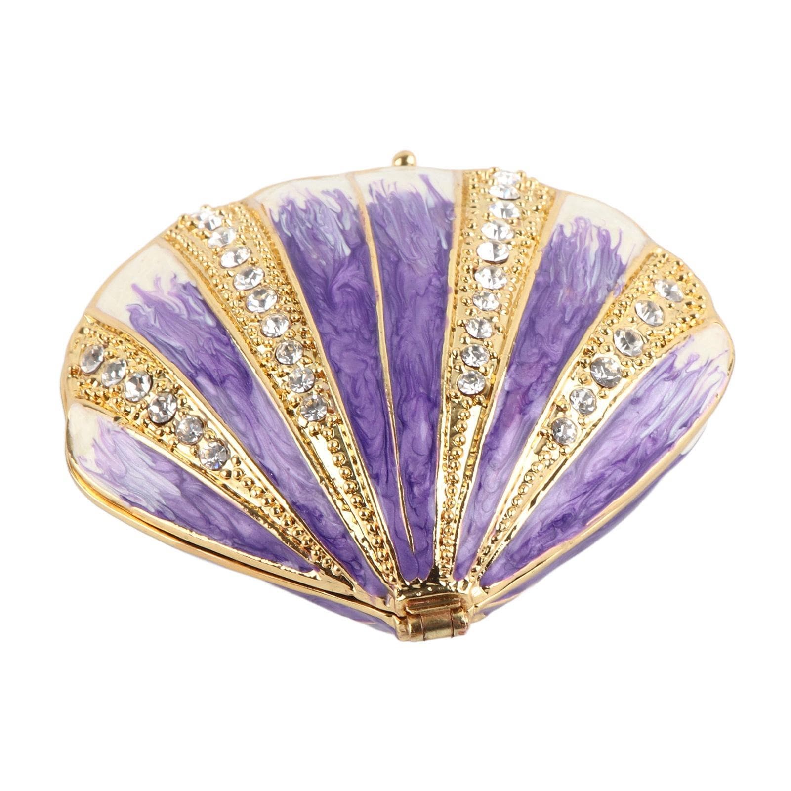 Seashell Jewelry Box Exquisite Gilded Enamel Painted Ornaments Home Decoration Crafts