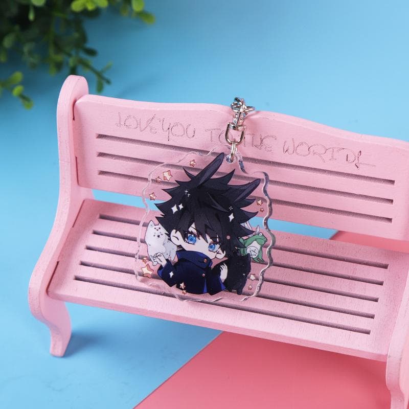 Jujutsu Kaisen Double-Sided Keychain: Sukuna, Yuji, Megumi, Gojo Double-sided with interlayer, approx. 6cm