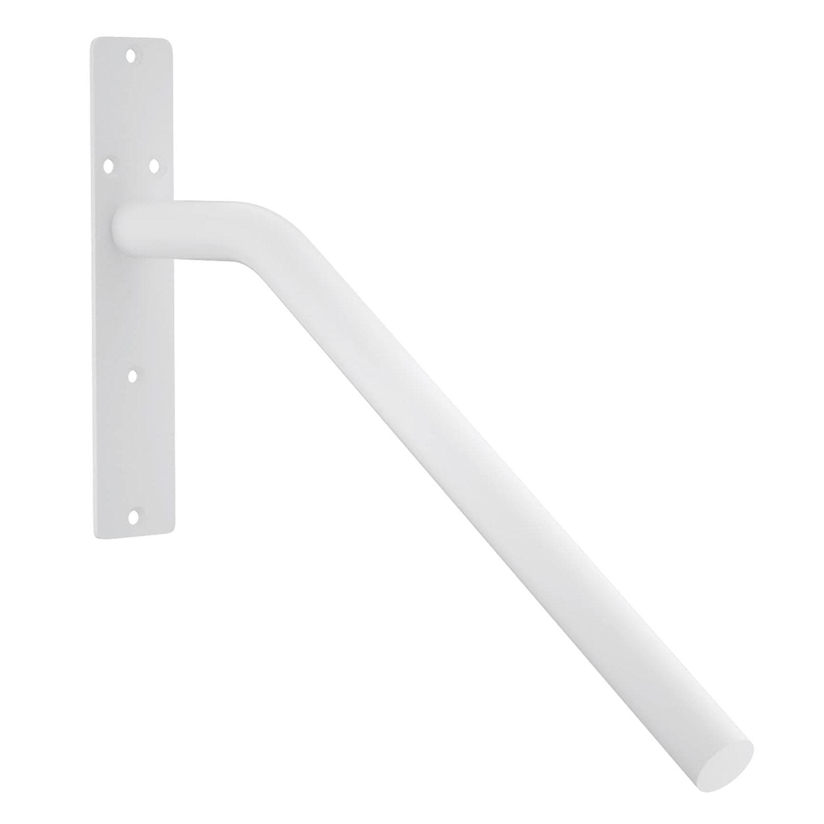 Wall Mount Staircase Handrail Alloy Steel Heavy Duty Stair Railing Grab Bar for Garage White