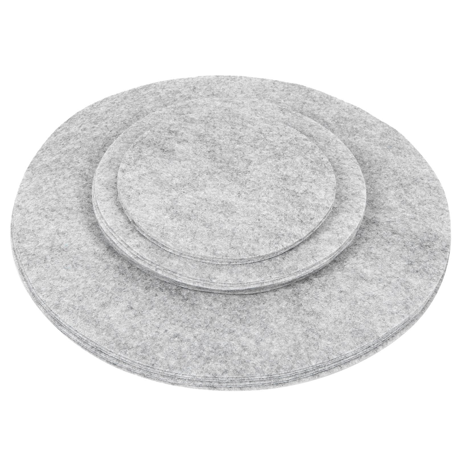 Soft Felt Plate Dividers Pan Separator Pads Cookware Bakeware Dish Pot Stacking ProtectorsGray 24PCS gray