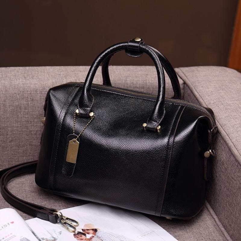 Leather Women's Bags, Crossbody Bags, Large Soft Pure Leather Handbags, Counter Single-shoulder Bags, Versatile Ladies' Bags