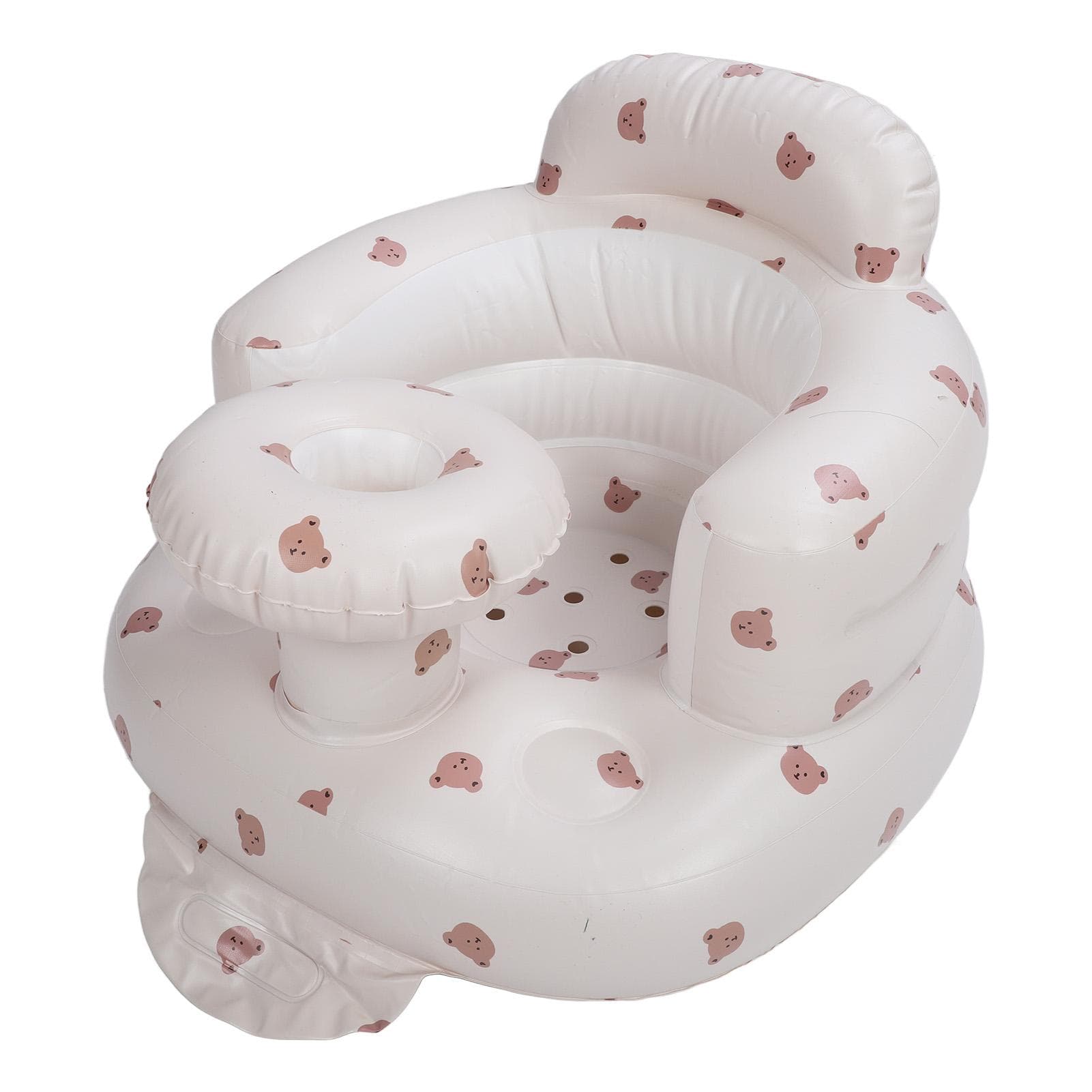 Baby Inflatable Seat Infant Back Support Sofa Sitting Up Toddler Chair Shower Floor Seater M Bear