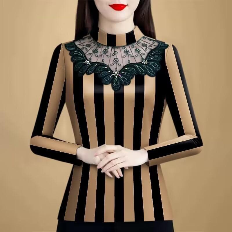 New Integrated Double-sided German Velvet Half Turtleneck Base Shirt for Women Long-sleeved Slim and Versatile Warm Top 4XL