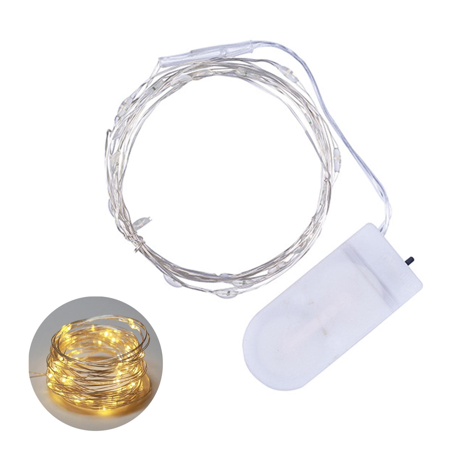 2Meters 20 LEDs Fairy String Light Twistable Bendable Foldable Decoration Lamp IP65 Water 1 meter 10LEDs warm white