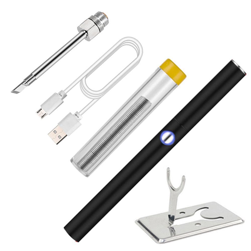 Handheld Portable Cordless Mini Electric Soldering Iron Household DIY Welding Utility Tool Set tip-K