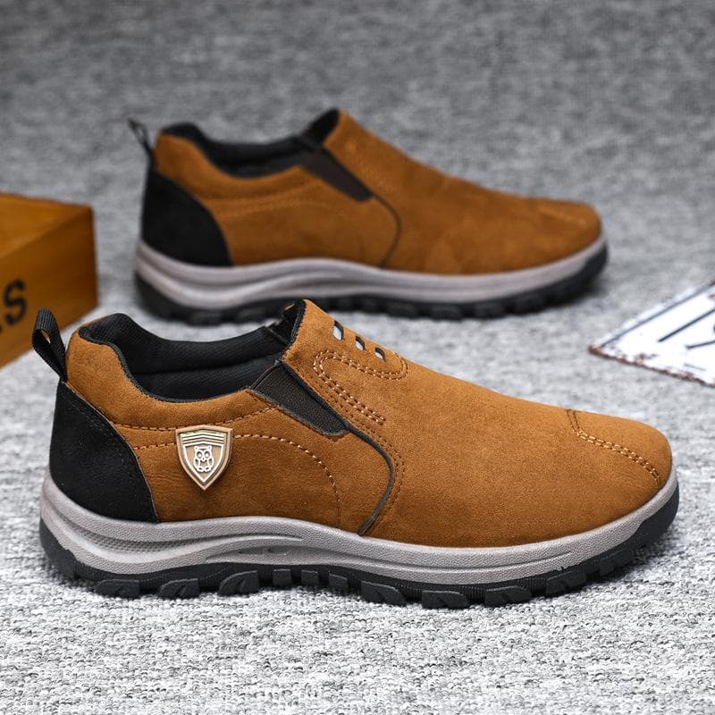 New Men's Casual Shoes Autumn New Leather Fashion Casual Driving Dad Shoes Fashion All-match 44