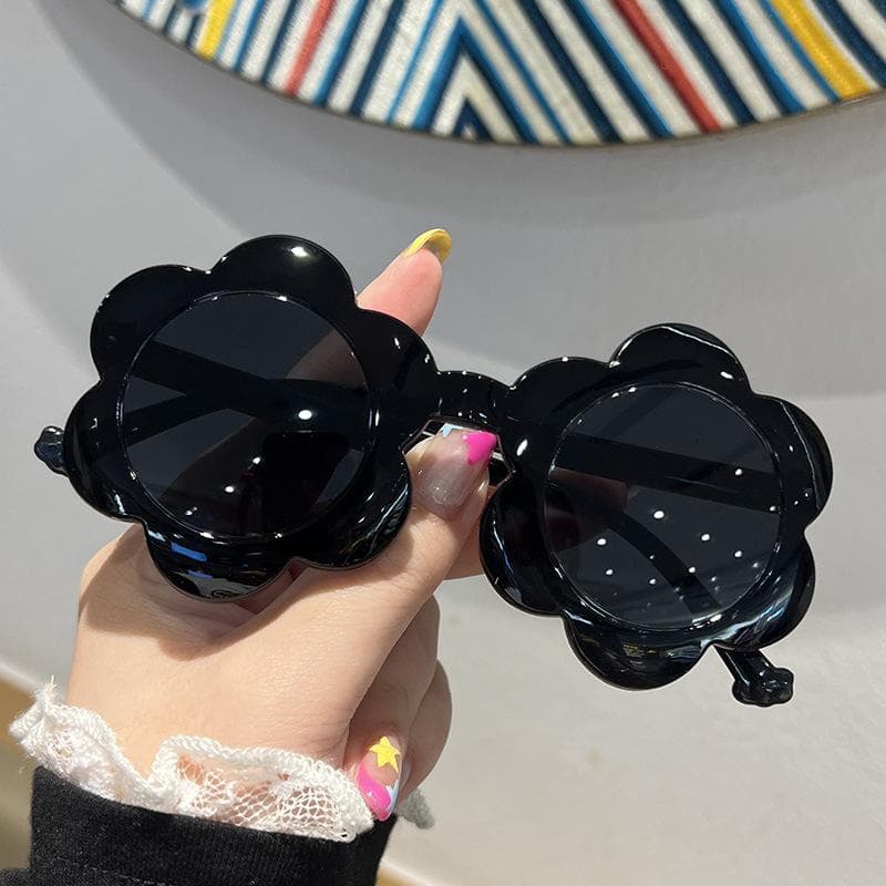 New Sun Flower Kids Sunglasses UV400 Protection for Boys Girls Toddler Cute Round Outdoor Baby Shades 1PC
