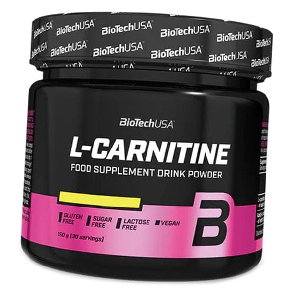 Carnitine powder, L-Carnitine Drink Powder, BioTech (USA) (02084035) 150g Lemon ice tea