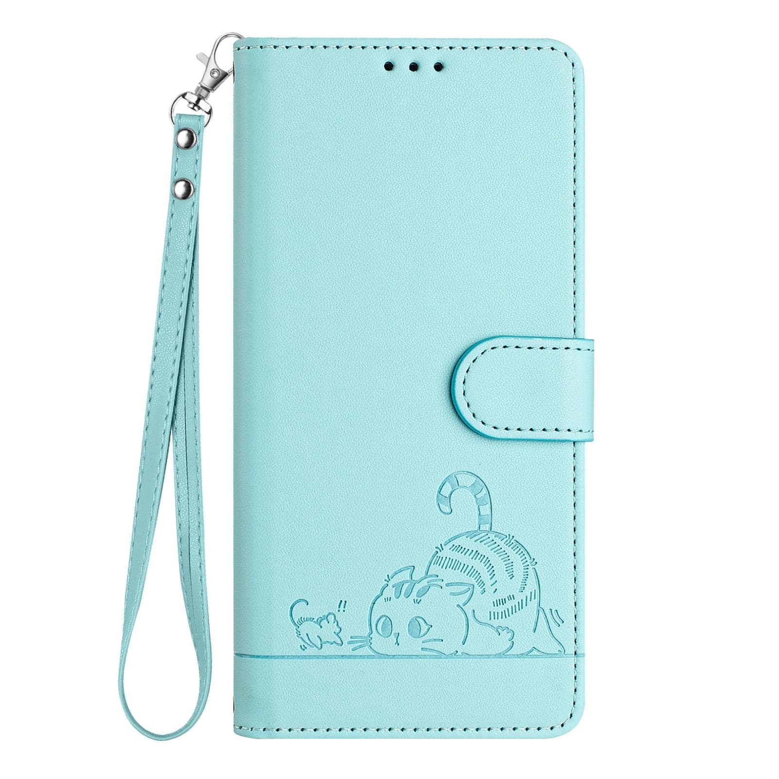 Leather wallet case for Motorola Moto G72, G53, G13, G23, G73, G14, G54, G84, G04, G24, G34 Moto G53Y 5g light green