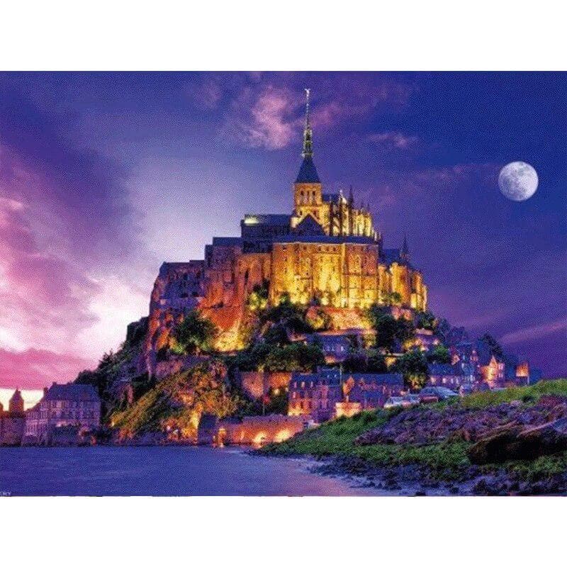 Full DIY Diamond Painting Kit Small Night City Cross Stitch Diamond Embroidery 20X30CM