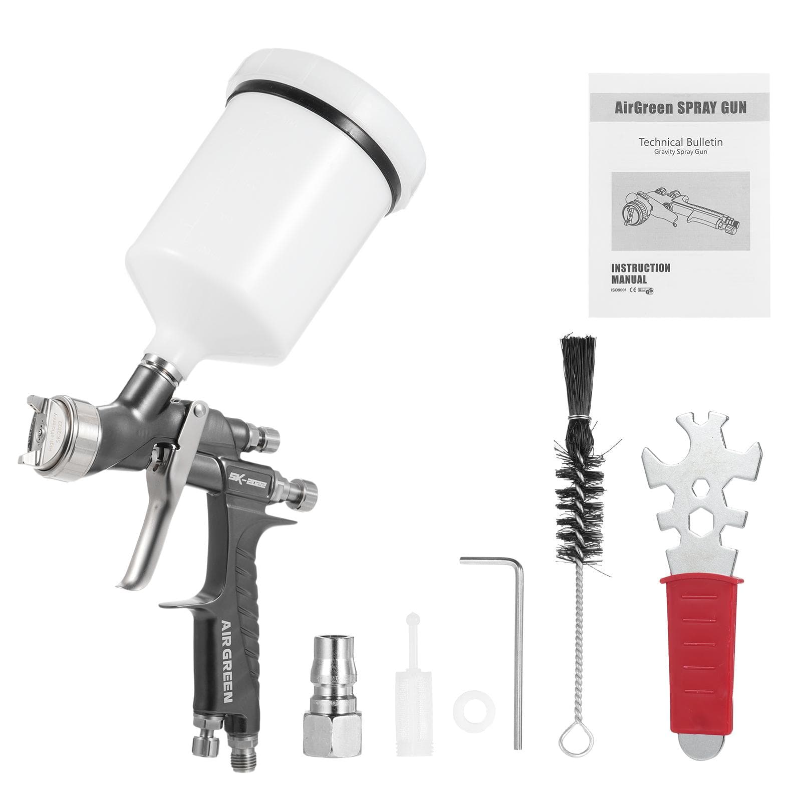 SK-2022 Air Paint Sprayer Kit Professional Painting Sprayer Mini Handheld Paint Spraying Machine grey