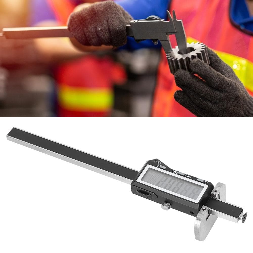 Digital Vernier Caliper Electronic Parallel Scribing Measuring Tool Stainless Steel A‑Type