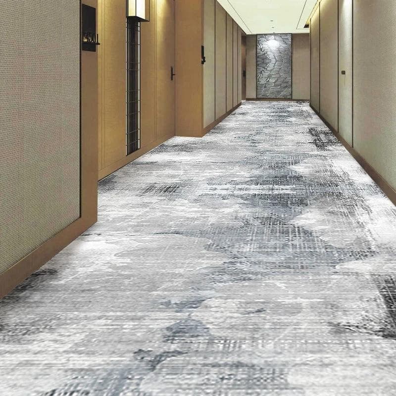 Corridor Floor Track Carpet Gray Line Abstraction Mat for Full Living Room Stairs Runners Home Decor Entrance Hall Furniture 80x300cm