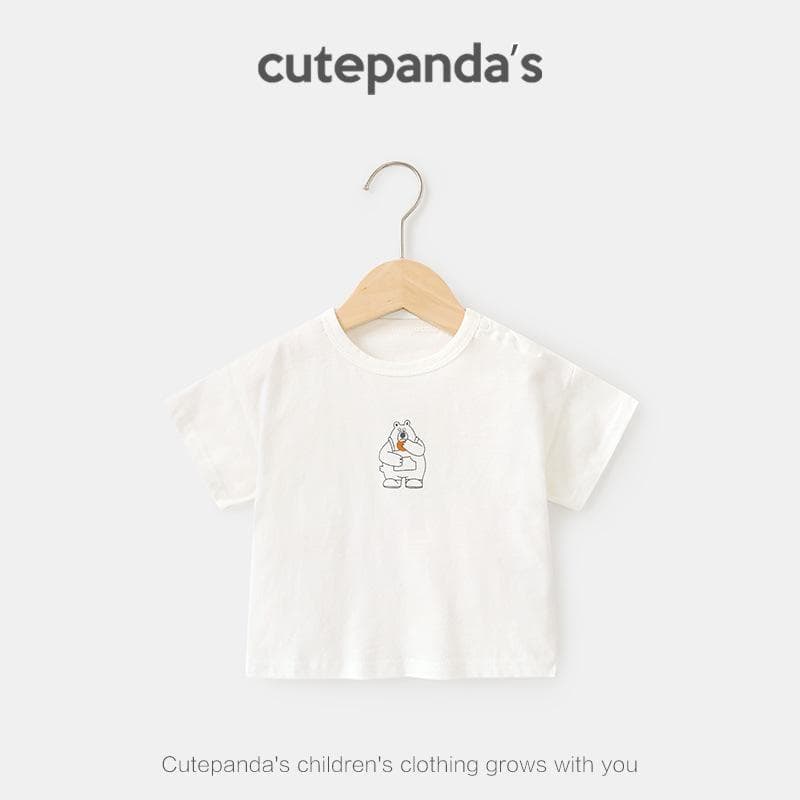Baby Clothes Casual Short-sleeved T-shirts Summer Clothes Boys Girls Baby Children Summer Half-sleeved Tops 120cm