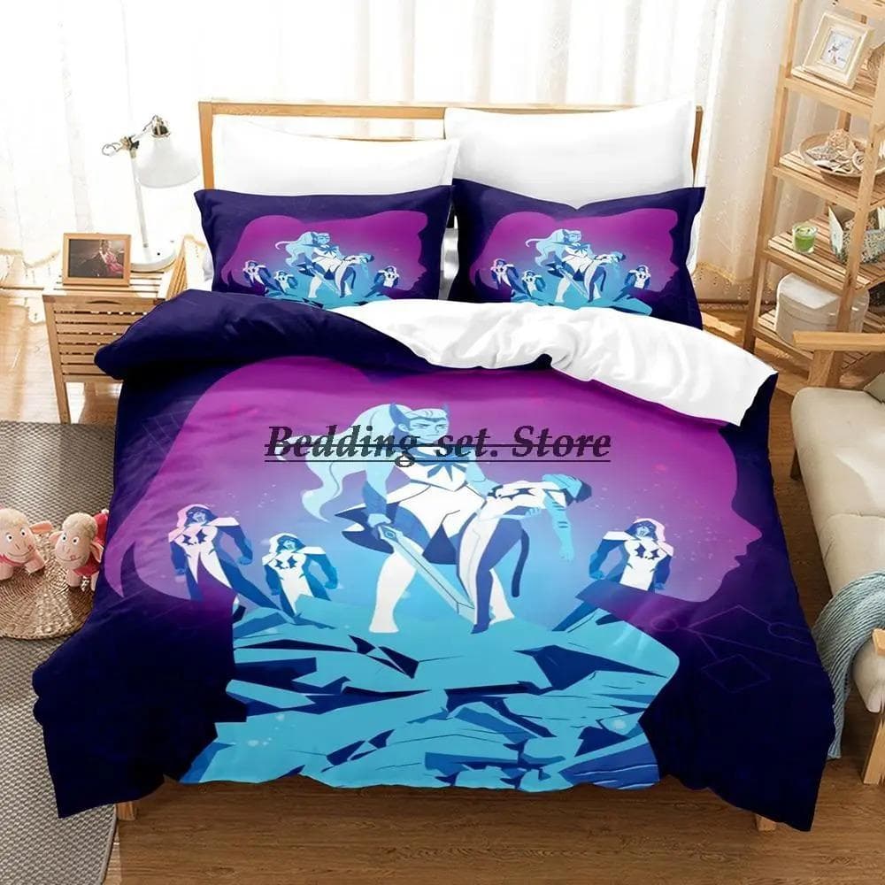She Ra And The Princesses Of Power Bedding Set Single Twin Full Queen King Size Bed Set Bedroom Duvetcover Sets Anime EU Double 200x200cm