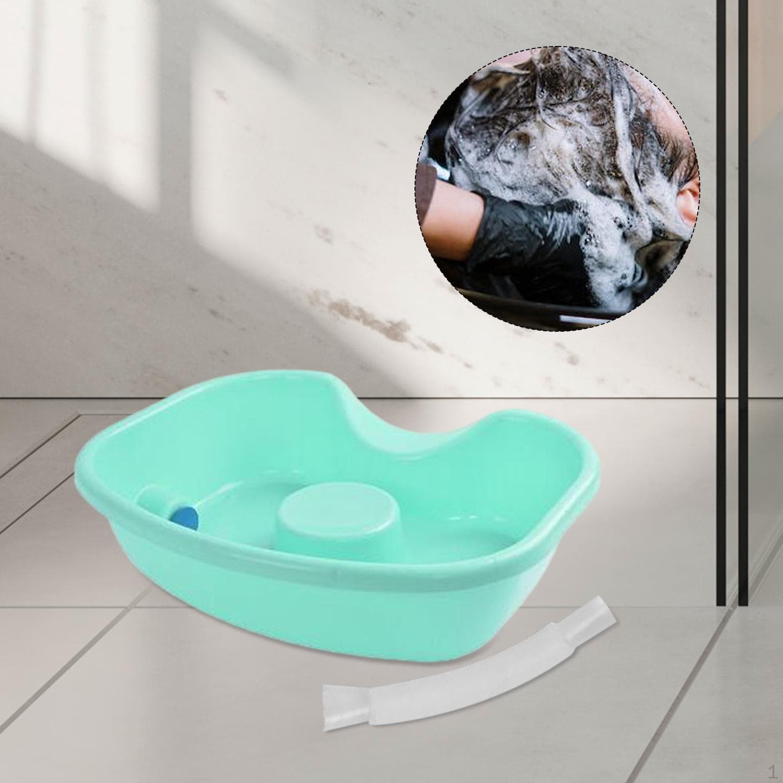 Hair Washing Basin Shampoo Bowl Bathroom Accessories Portable Sink Attachment Wash in Bed Style A