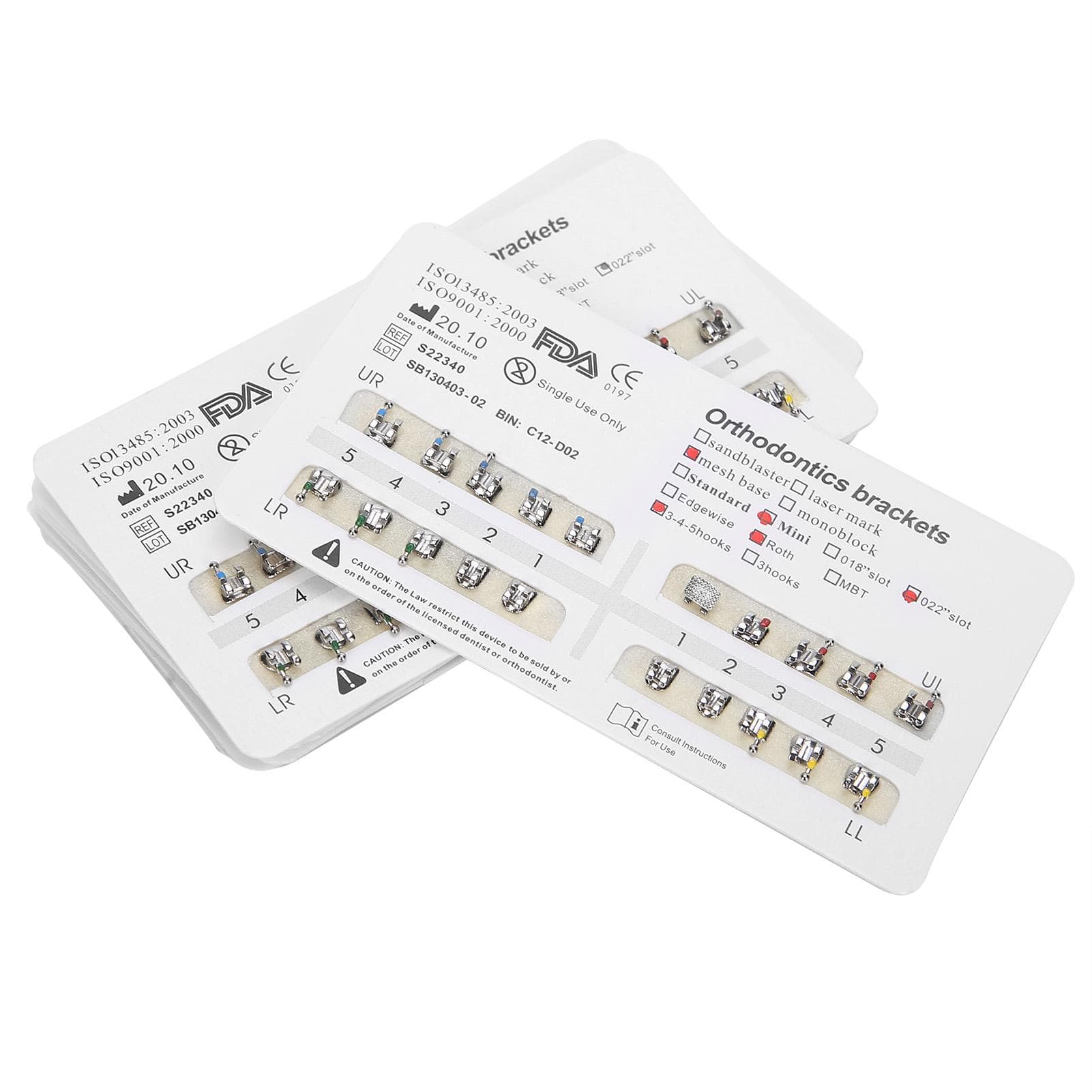 Dental Orthodontic Brackets Braces Stainless Steel Dental Teeth Orthodontic Supplies