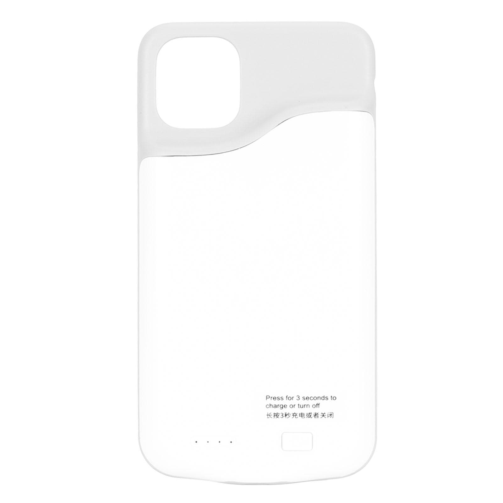 Phone Battery Case 6000mah 4 LED Indicator Built in Smart Chip Portable Phone Charging Case for white