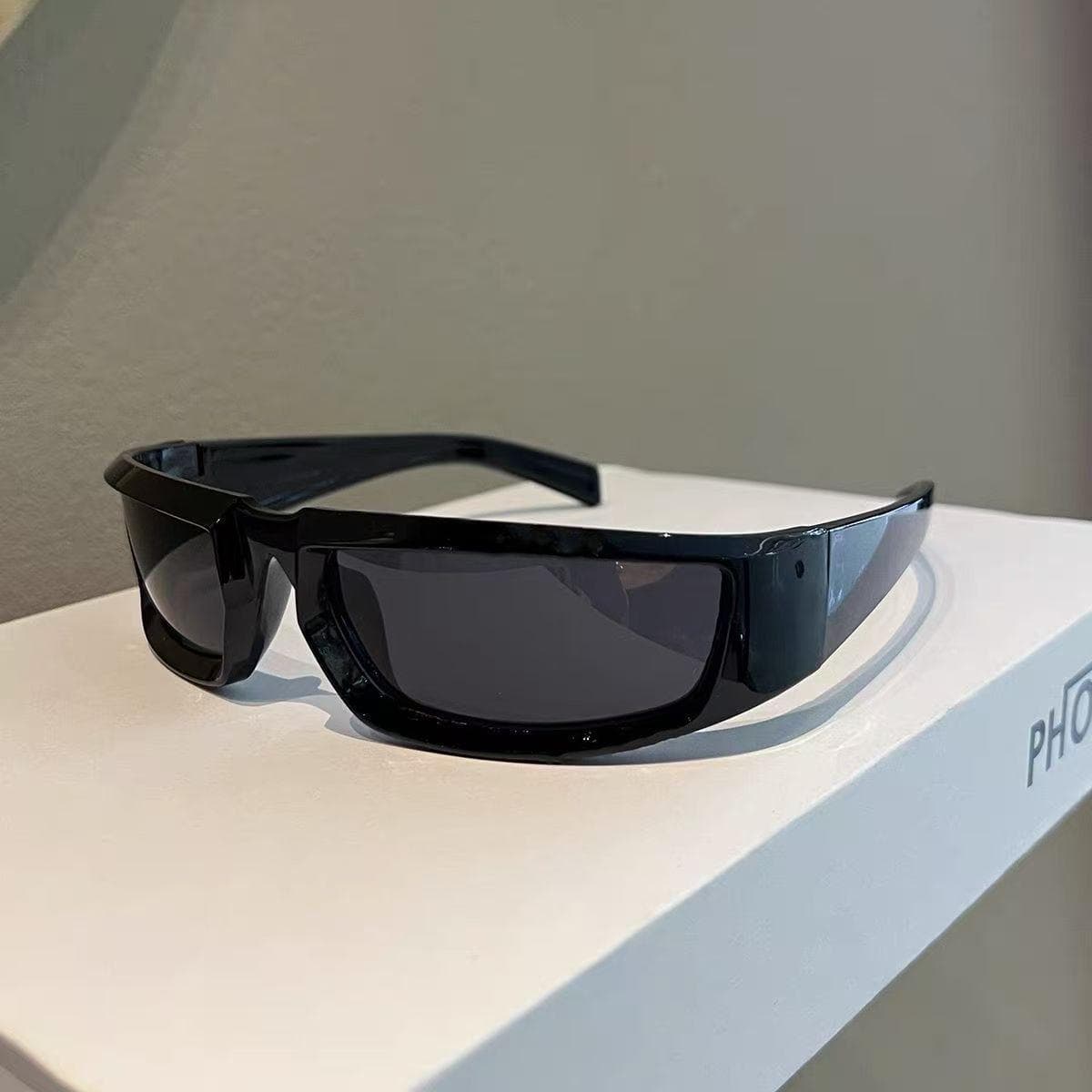New Y2k Sunglasses Women Men Vintage Punk Retro Oval Mirror Lenses UV400 Eyewear Outdoor Cycling Eyeglasses 1PC