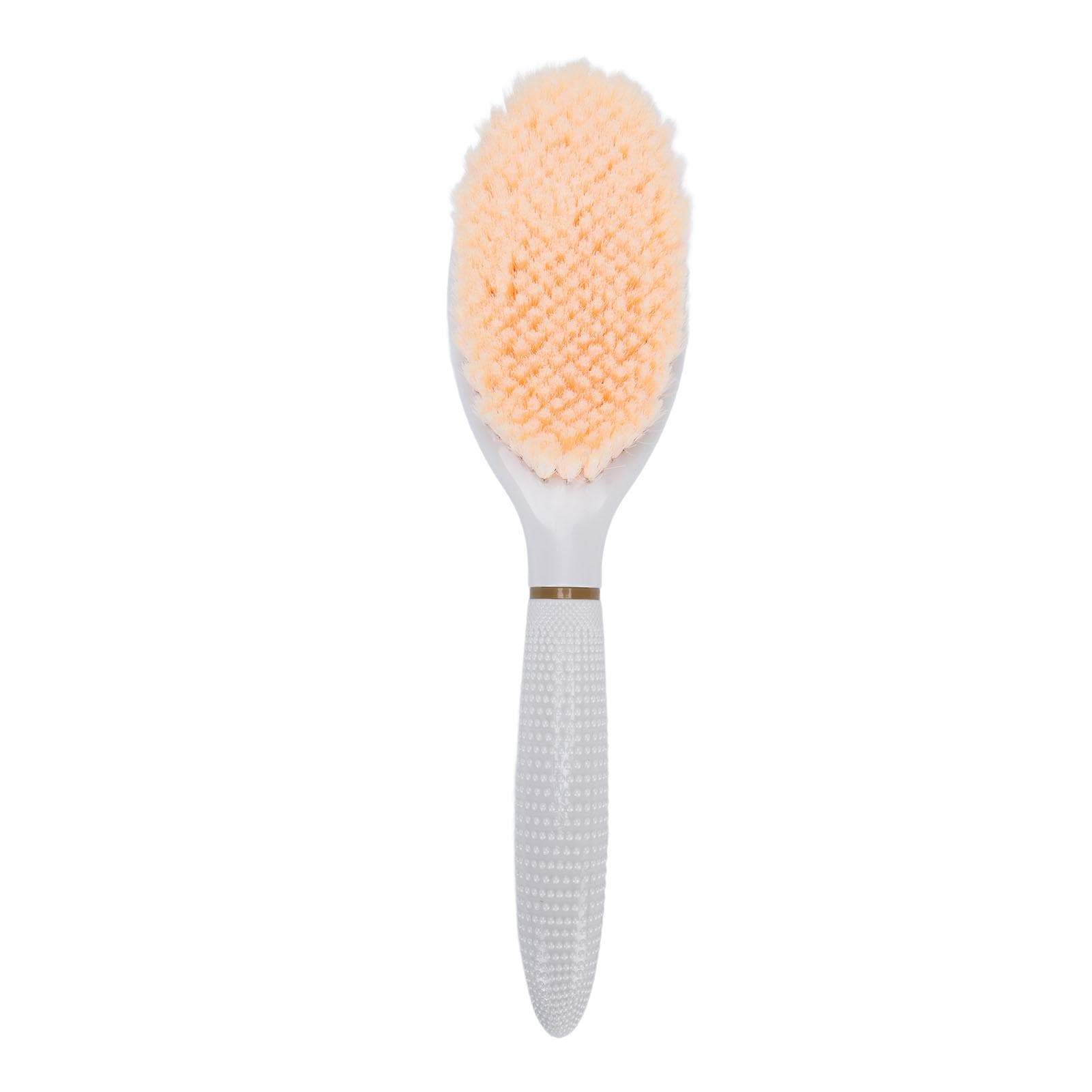 Shower Foot Scrubber Foot Washing Brush Portable Curved Head Scrubbing Brush for Bathroom Grey white