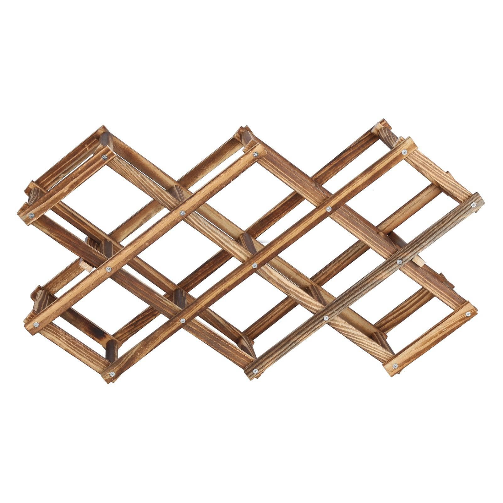 Wine Cabinet Foldable Elegant Large Capacity Wooden Wine Rack Cabinet for 10 Wine Bottles