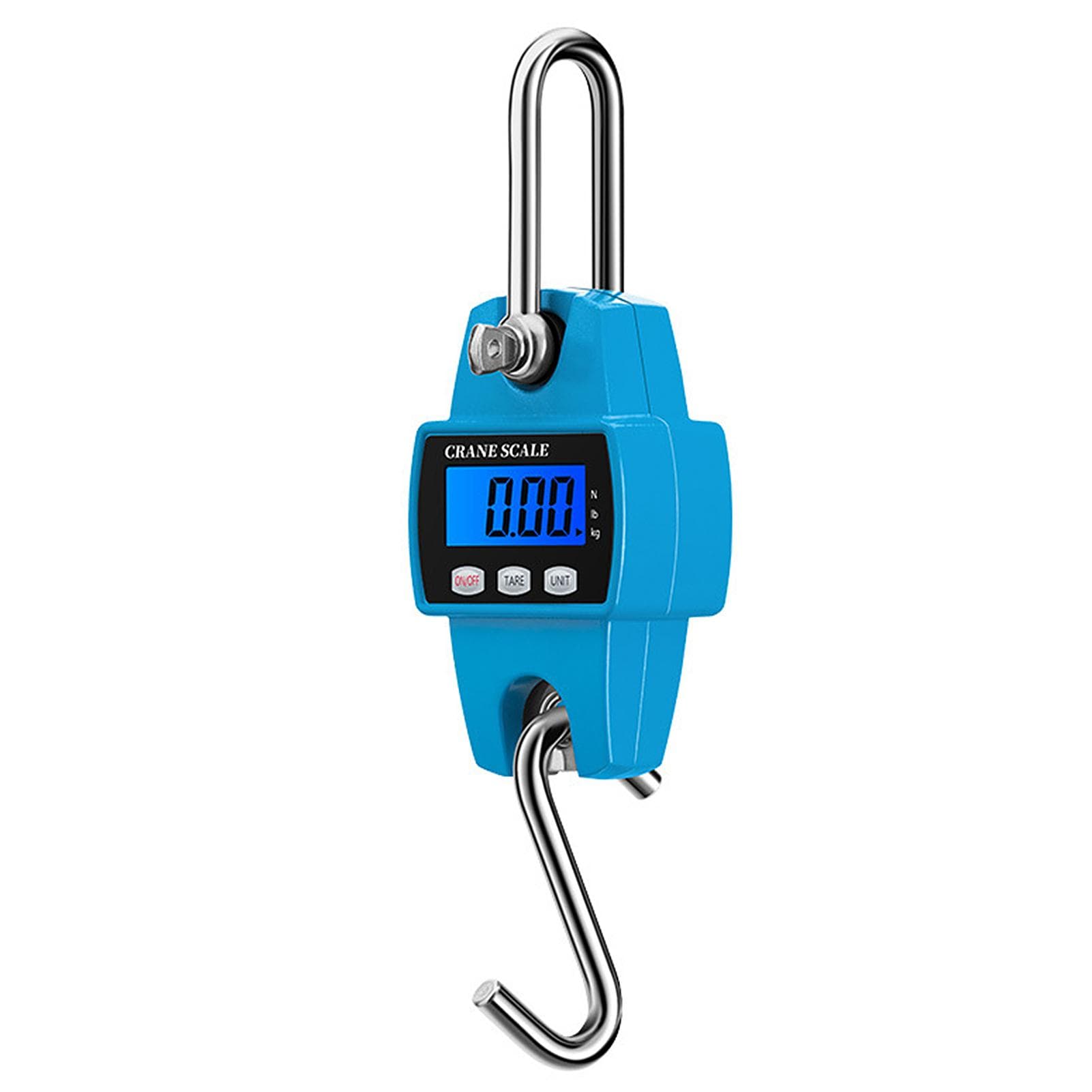 300kg/50g Electronic Crane Scale Digital Hanging Scale Mini Hoisting Scale Industrial Electronic blue