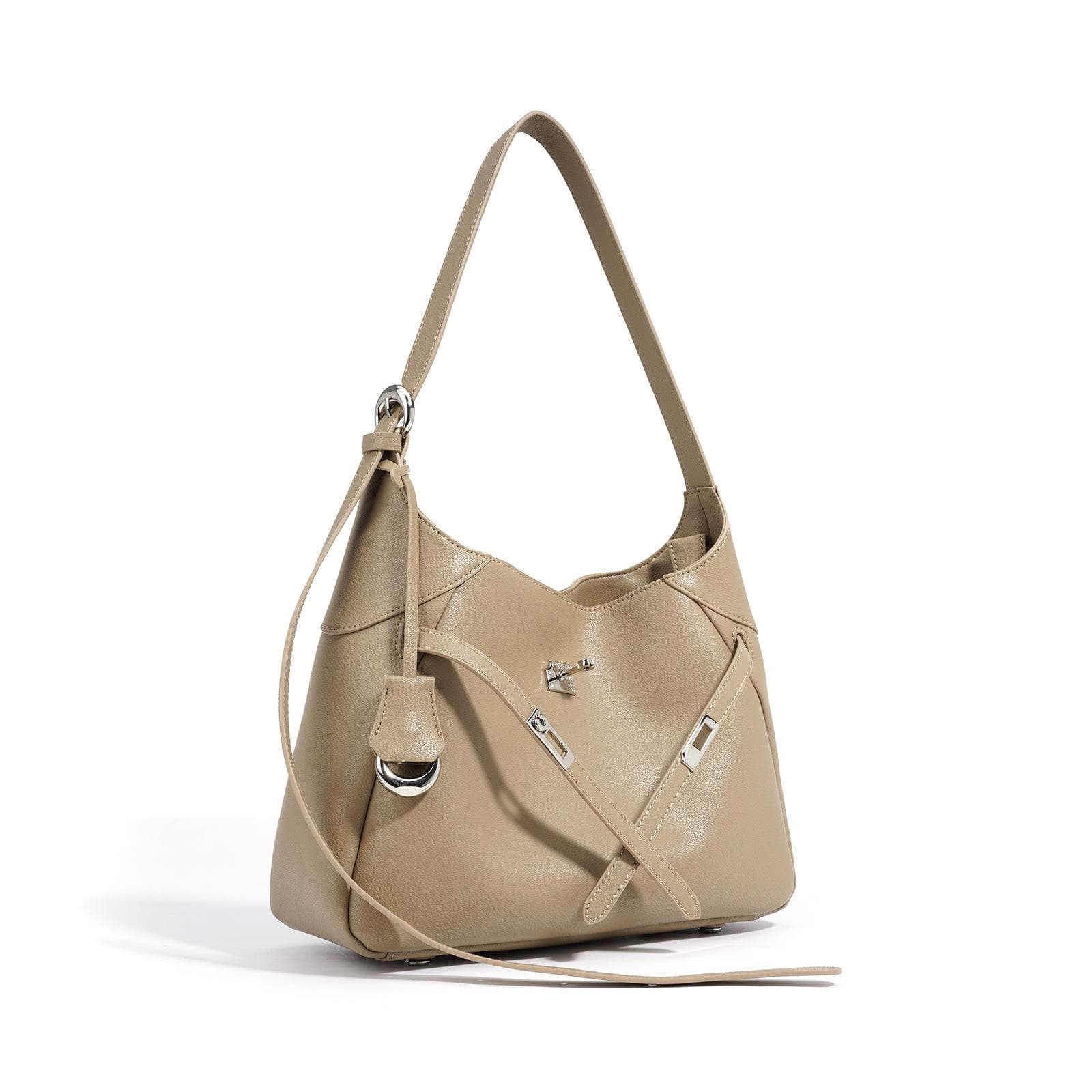 Autumn and Winter One-shoulder Crossbody Leather Women's Bag Niche Design High-end Fashion Simple Women's Bag Underarm Bag