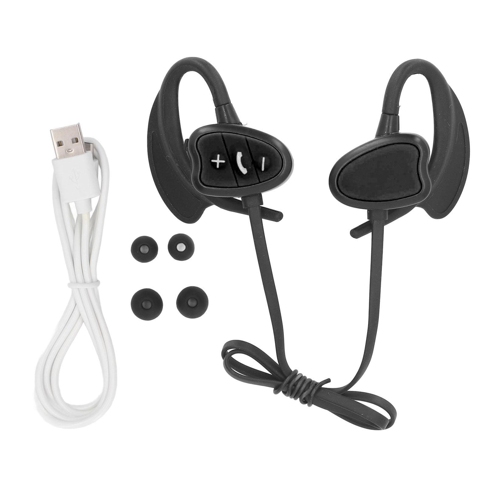 Swimming Headphones IPX8 Water Resistant Bluetooth 5.4 Noise Reduction Wireless Underwater black