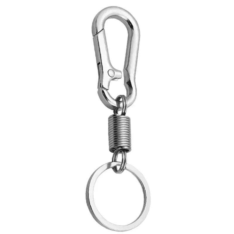 6/1pcs Zinc Alloy Retractable Spring Key Chain Gourd Buckle Carabiner Keychain Waist Belt Clip Keyring Anti-lost Buckle Hanging