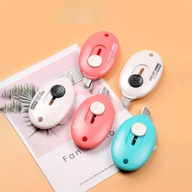 Portable Cute Art Knife Creative Mini Utility-Knife Stationery Box Cutter Office School Supplies Stationery 5PCS