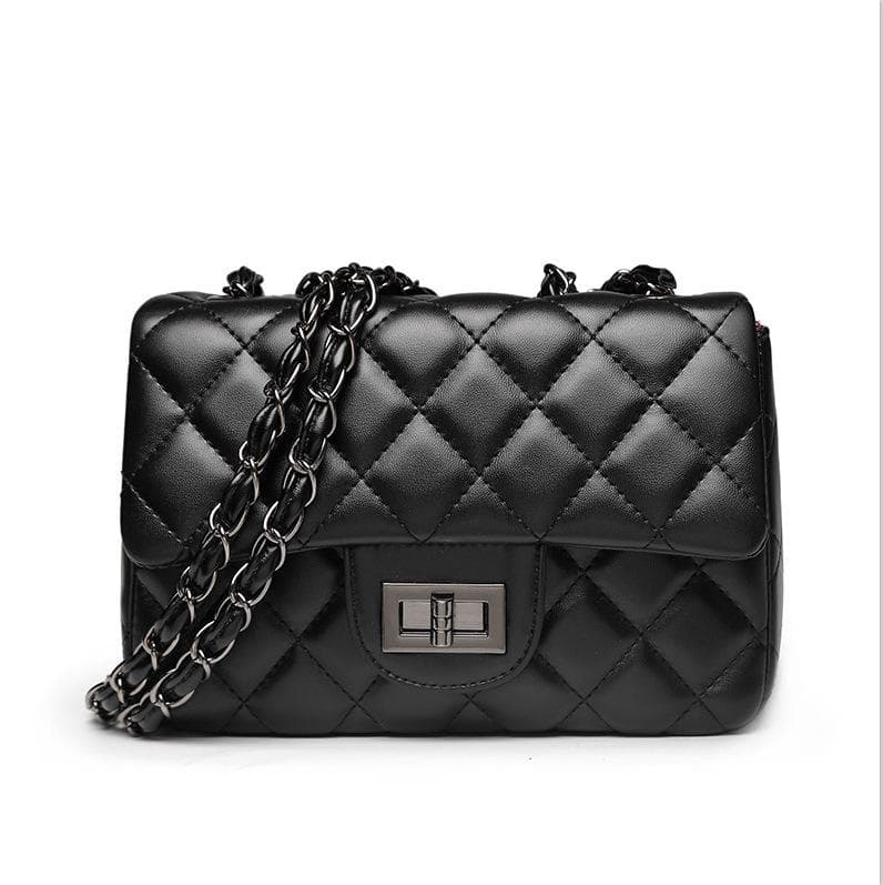 Bag Women Spring and Summer Easy To Take Fashion Diamond Chain Bag Simple Diagonal Lock Shoulder Bag