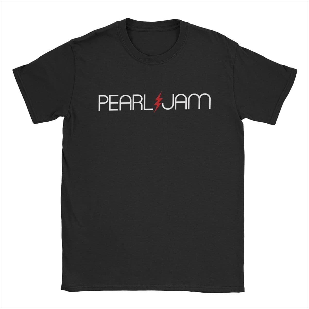 Pearls Jams Men's T Shirt Vintage Tees Short Sleeve Crewneck T-Shirts Pure Cotton 4XL 5XLClothing XL black