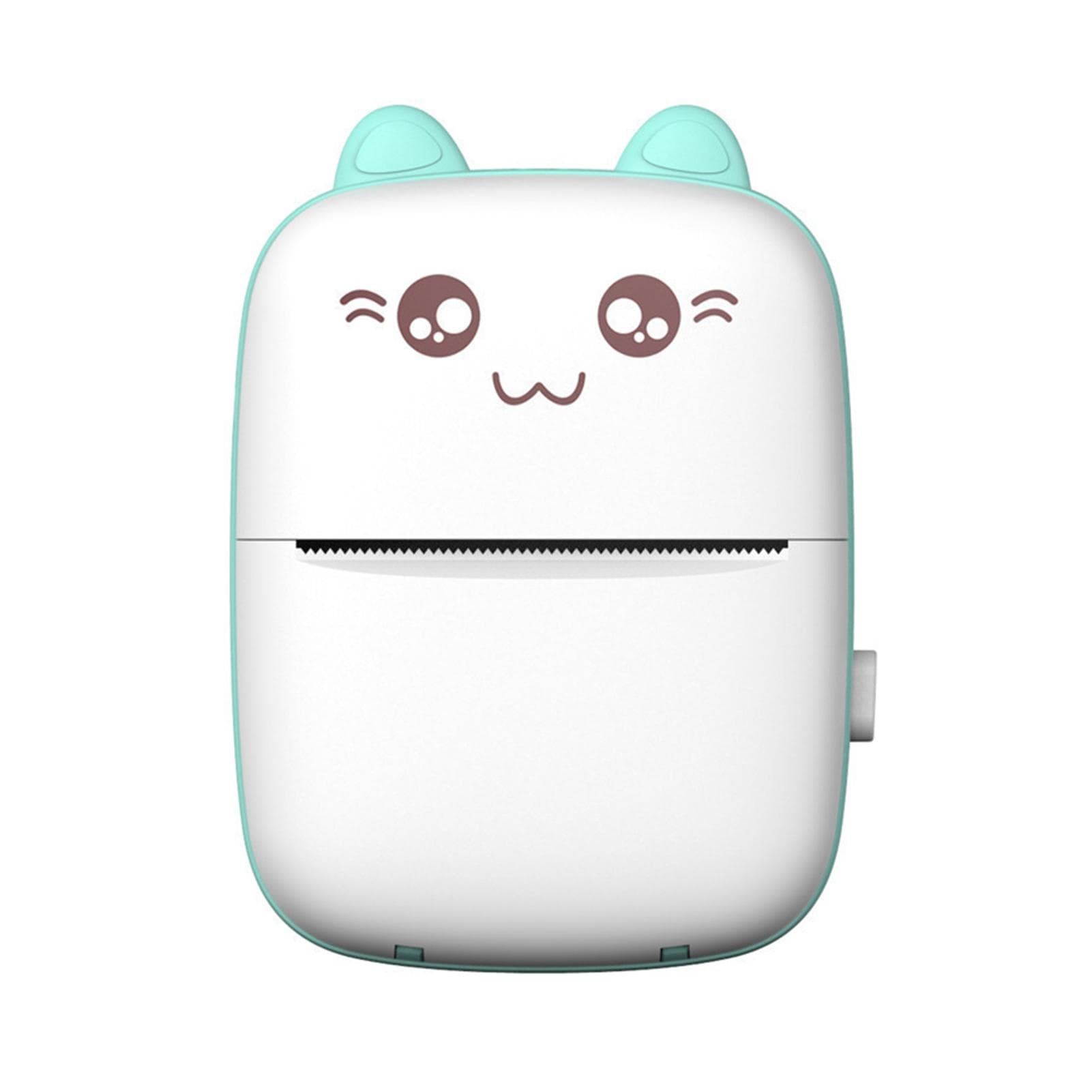 Portable Mini Pocket Printer BT Thermal Printer with Thermal Printing Paper USB Cable for Note blue