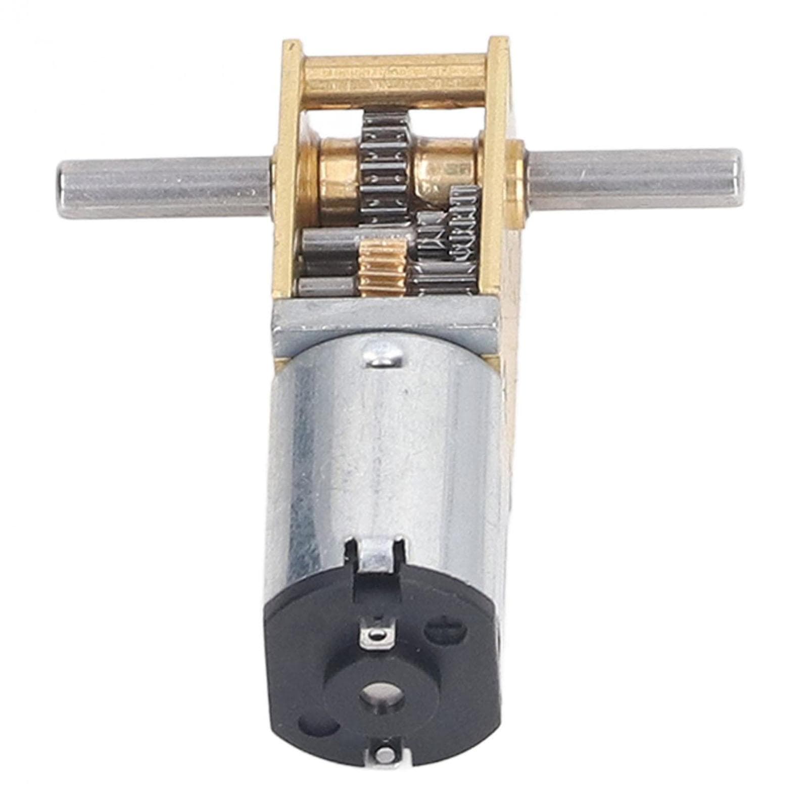 DC12V Worm Gear Motor Dual Shaft 120RPM Strong Power Low Noise High Efficiency Speed Reduction