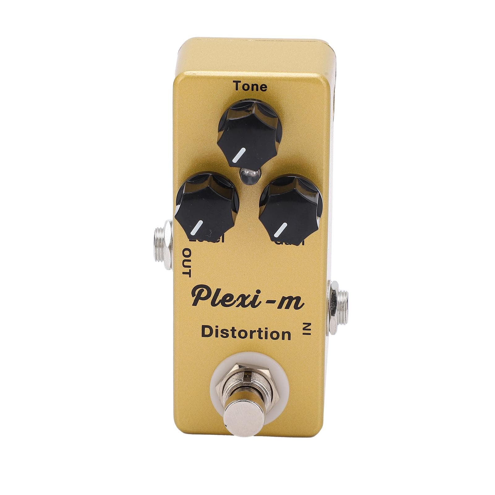 Guitar Effect Fuzz Overload Distortion Pedal Metal Golden True Bypass Switch for Electric Bass
