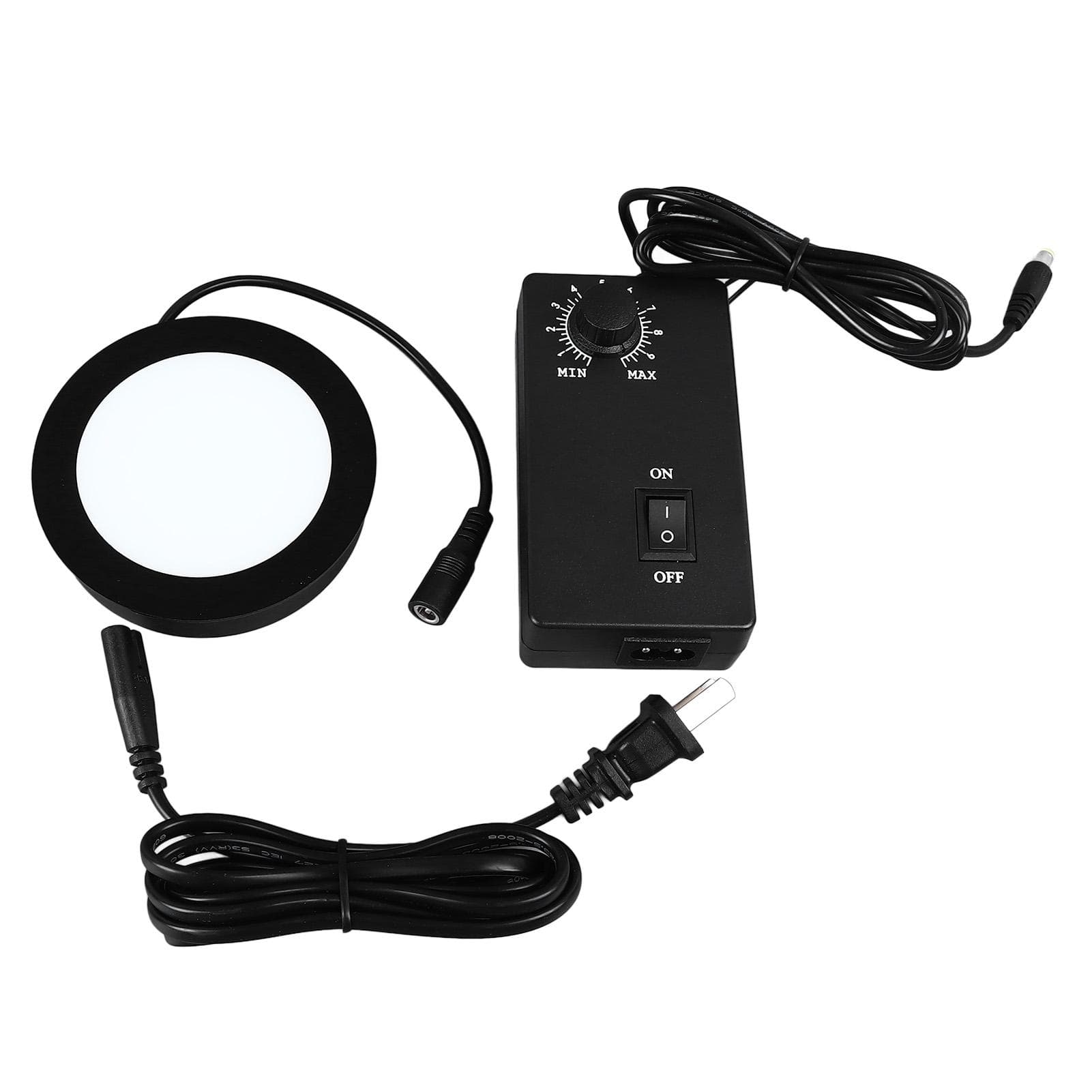 Microscope Bottom Light LED Adjustable Illumination Round Light Source for Laboratory