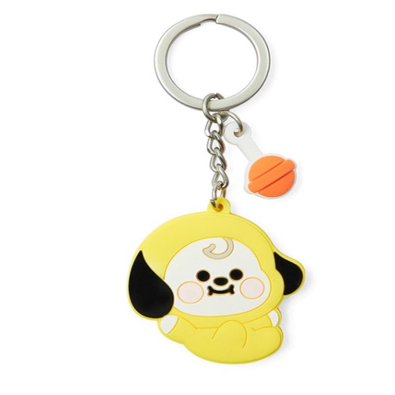 BTS BT21 Official BABY Silicon Figure keyring key chain Authentic CHIMMY