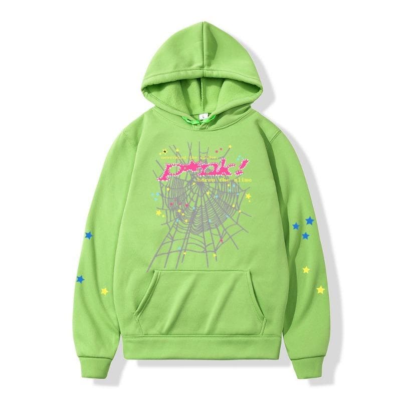 Autumn Winter Spider Web Hip Hop Singer Printed Versatile Hoodie Loose Casual Hoodies & Sweatshirts Men’s XXL