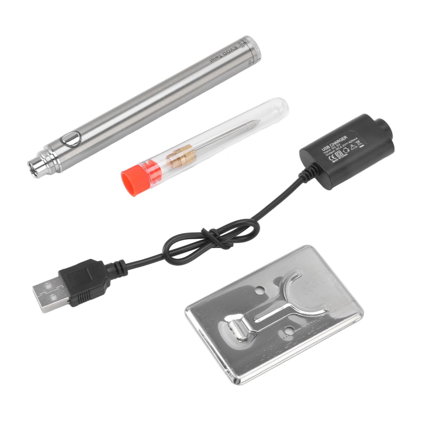 Wireless Charging Welding Pen Rechargeable Soldering Iron Tip Tool with 510 Interface Silver silver