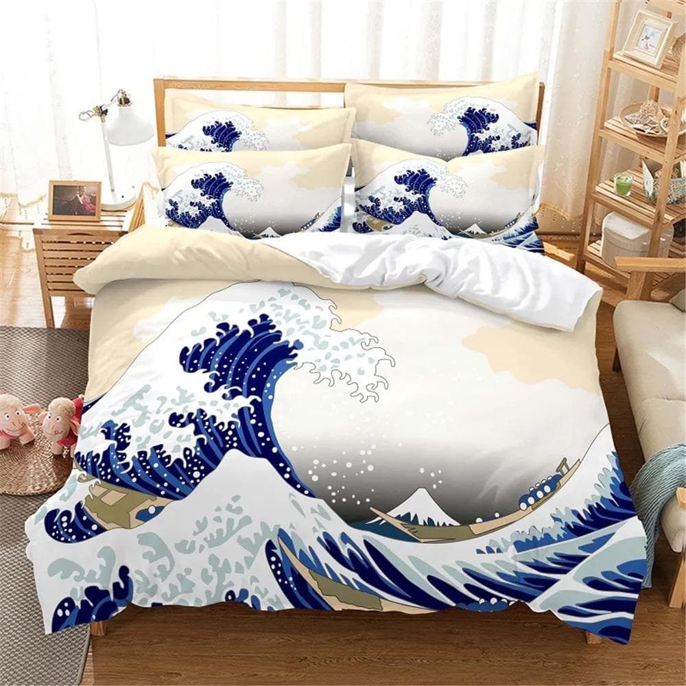 3D Anime Bedding Set Queen Bedding Duvet Cover Set Bed Cover Cotton Queen Bedroom Bed Cover Bed Set Bedding 70x133cm 2pcs