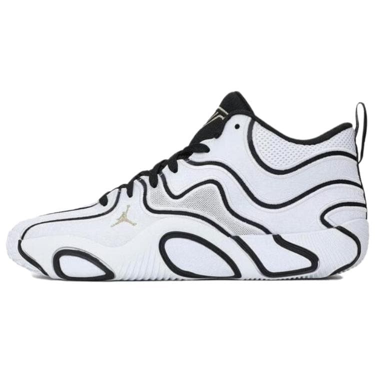 Air Jordan Tatum 3 PF Tunnel Walk Men Sneakers White Black Metallic-Gold IB8150-100 47.5
