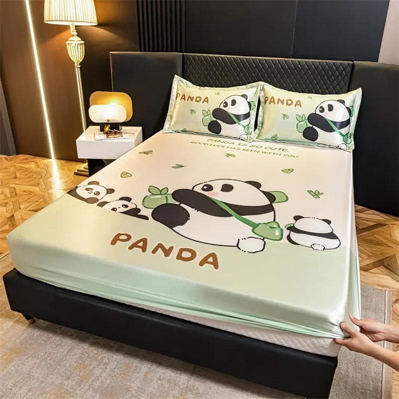 1Pc Bedsheet Smooth Bed Cover Bed Linen Silky Flat Sheet Mattress Cover 150cm*200cm