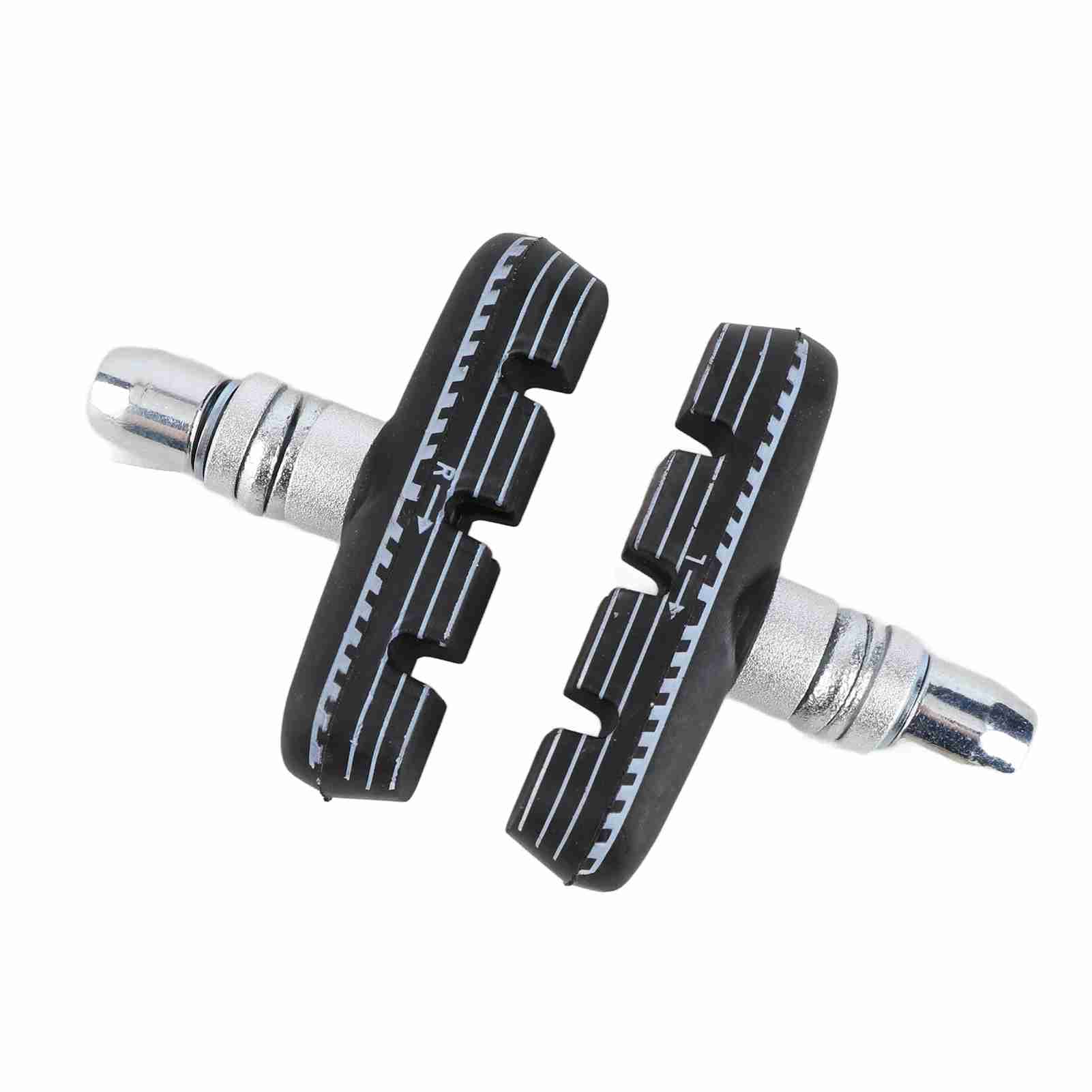 1 Pair 55mm Folding Bike Brakes Pads Bike V?Brake Rubber Blocks with Nuts