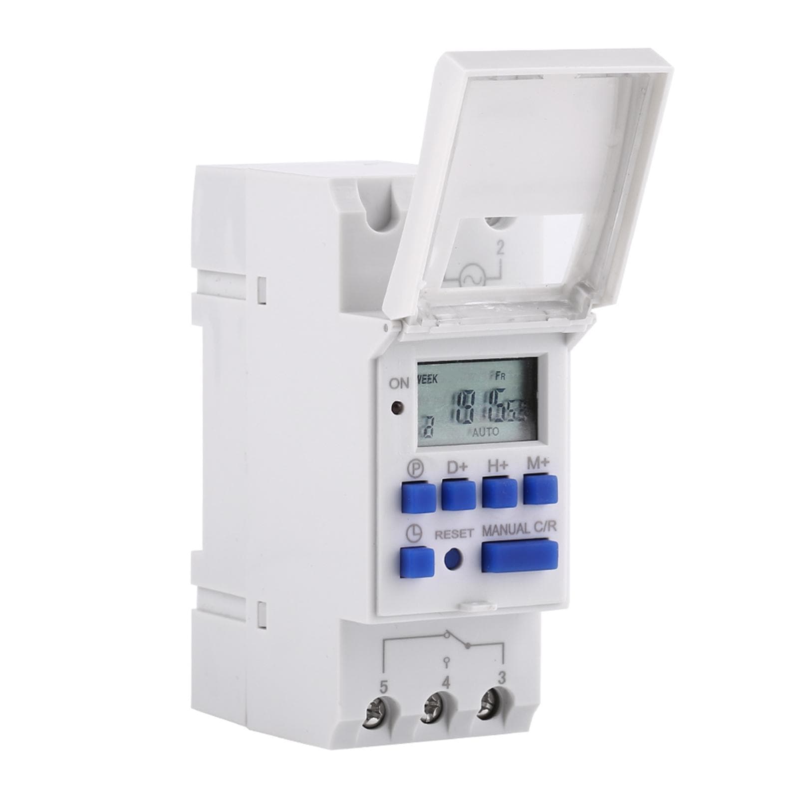 LCD Display Weekly Programmable Electronic Relay Time 16 ON and OFF Timer(AC220V)