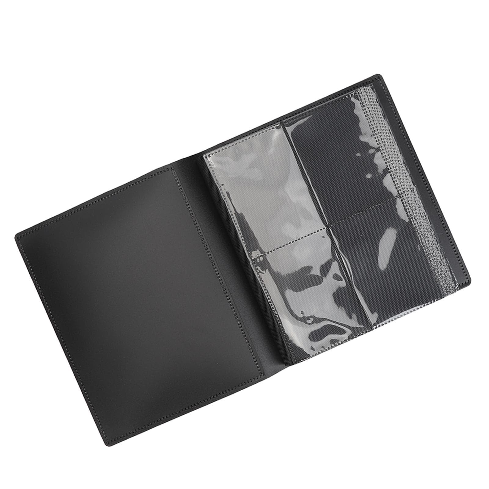 Card Album Folder 4 Pocket 20 Pages Collectible Black Strap 160 Card Capacity Collection Album