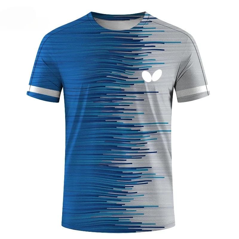 Men's T-shirt Quick Drying Sport Tennis Clothes Fashion 3D Printing Badminton Uniforms Women Training T Shirt Men's Tops Tees 6XL
