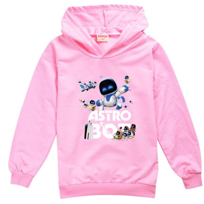 Game Astro Bot Hoodie Kids Comic Clothes for Teens Girl Pullover Long Sleeve Coats Boys Soft Fabric Outerwear Children Clothing 110