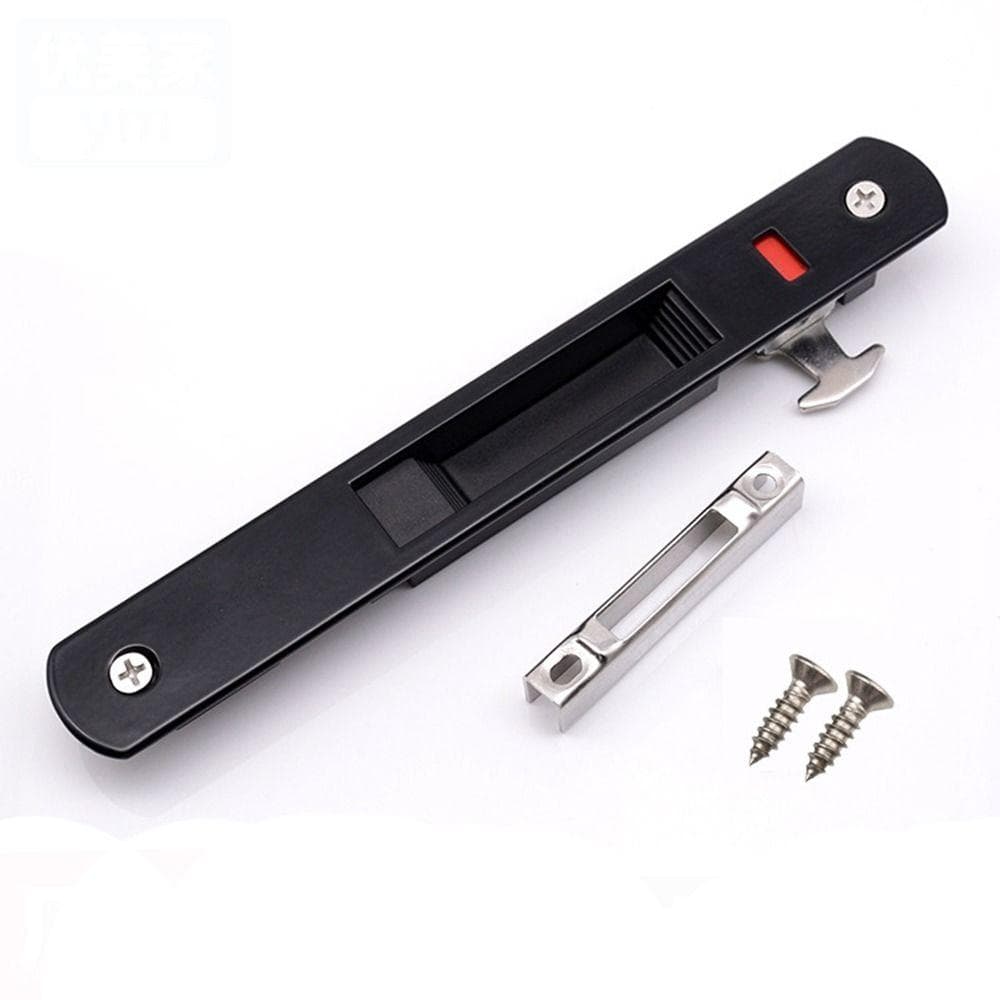 1Pcs Sliding Glass Door Window Handle Lock Hook Style Flush Mount Zinc Alloy Durable Practical Sliding Door Sliding Window